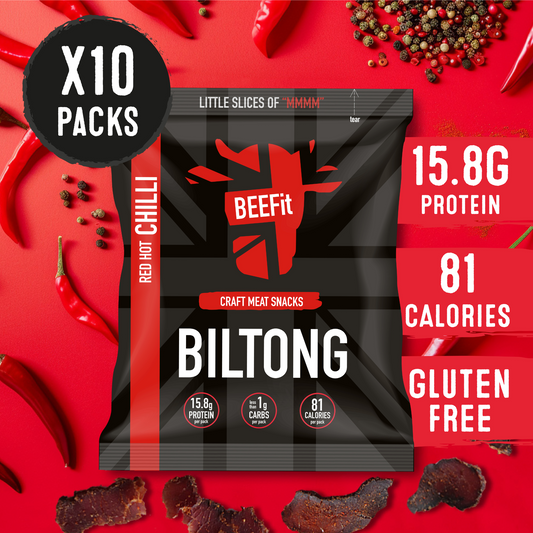Red Hot Chilli Biltong 10 x 30g packs