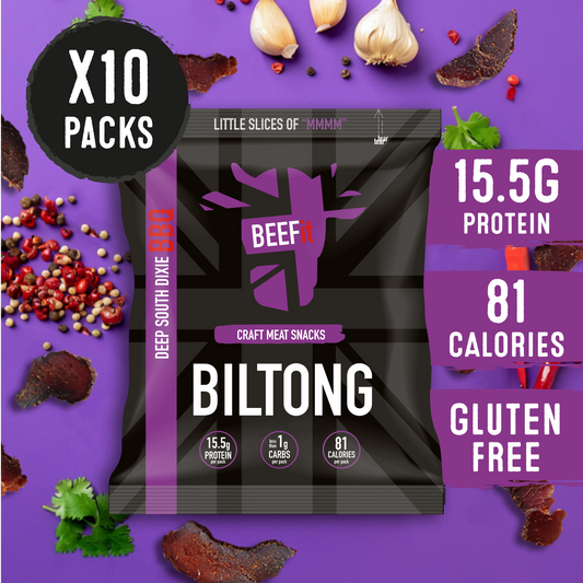 Deep South Dixie BBQ Biltong 10 x 30g packs